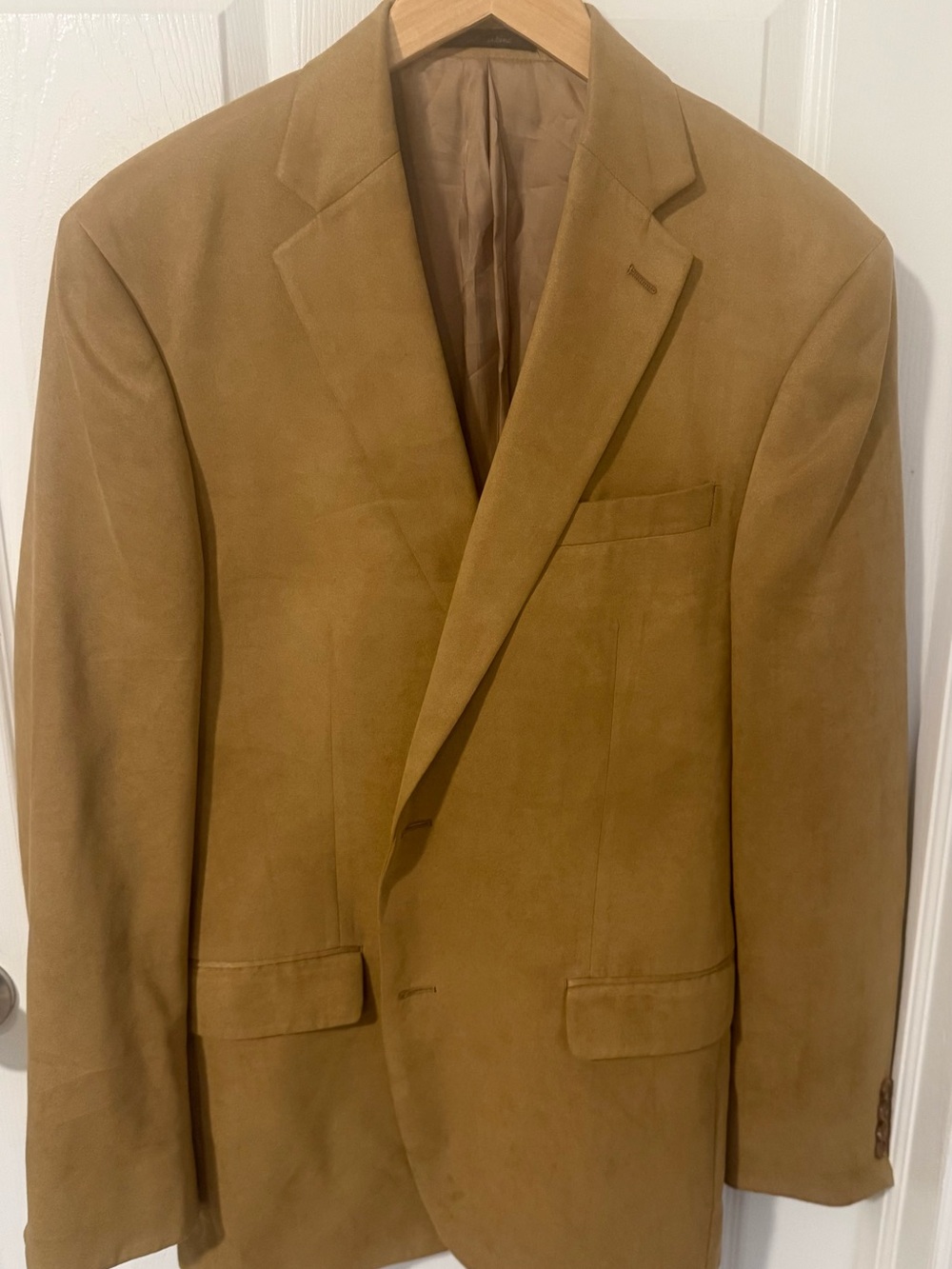 Vintage Ralph Lauren Men’s Suede Blazer - Classic Single-Breasted Jacket
